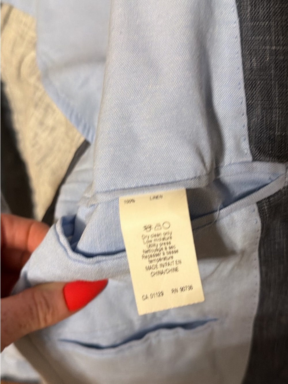 Calvin Klein Slate Gray Two-Button Sport Coat - Picture 4 of 5